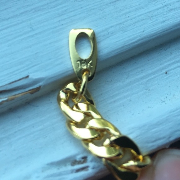 18k Gold Plated Cuban Link Chain - Picture 2 of 4